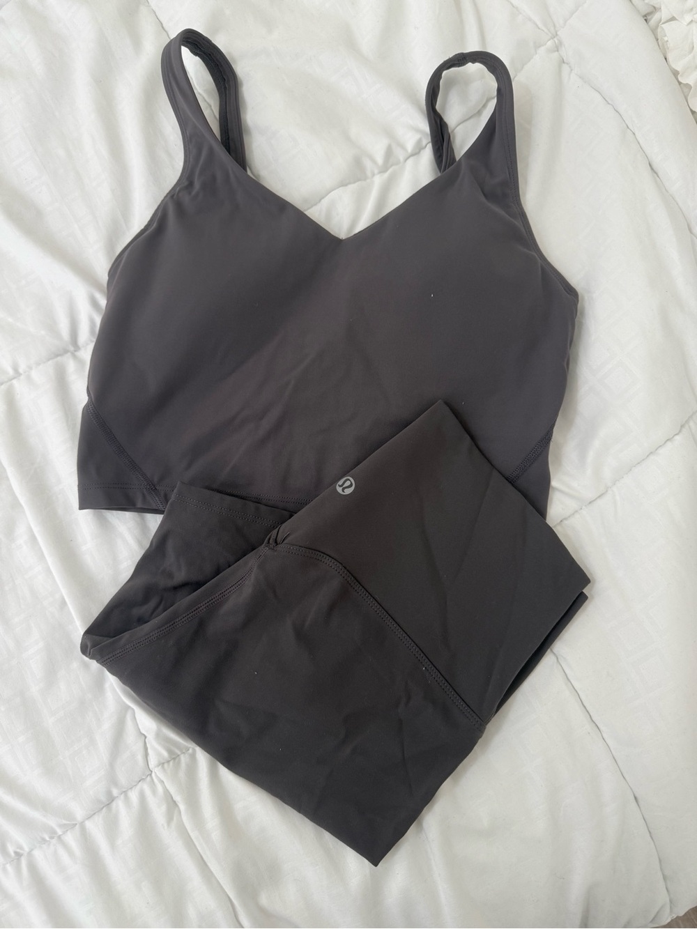 Lululemon Black Workout Set - Tank & Leggings